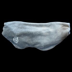 NEW Weighted Gray Fleece eye mask Headband with Embroidered Logo